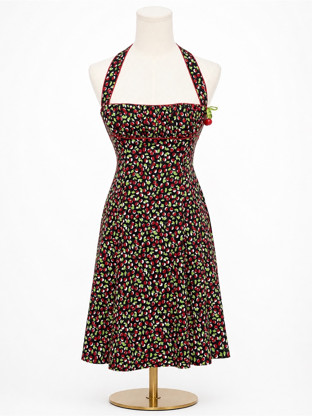 Nanette Lepore vintage rockabilly 1950’s halter neck dress.
